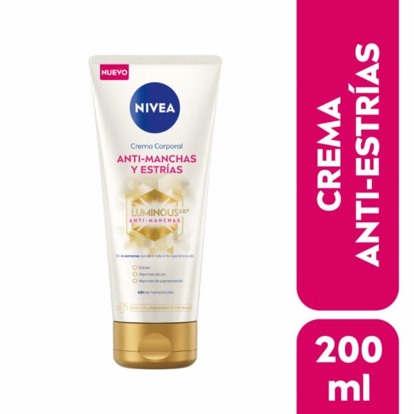 Crema Corporal Anti Marcas y Estrías Luminous NIVEA 200 Ml