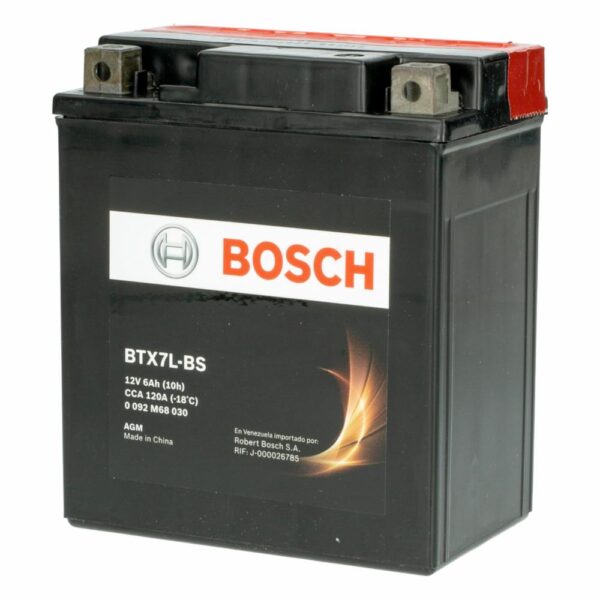 Batería Para Moto BTX7L-BS BOSCH 12 V 6 AH - Imagen 2
