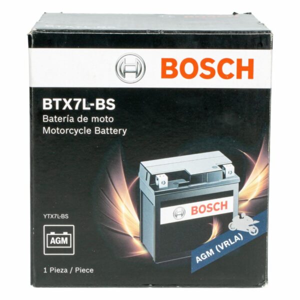 Batería Para Moto BTX7L-BS BOSCH 12 V 6 AH - Imagen 3