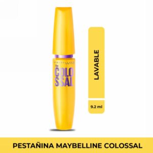 Máscara De Pestañas The Colossal Black Lavable MAYBELLINE L´ORÉAL 9.2 Ml