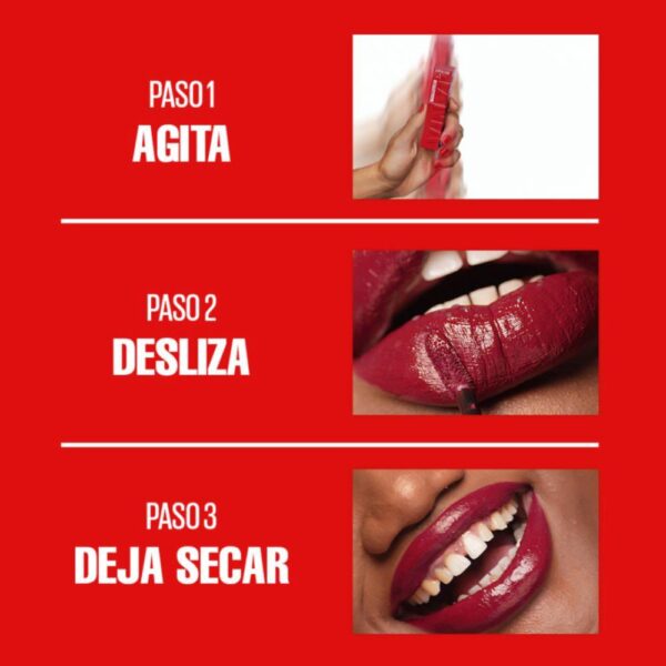 Labial Líquido Vinyl Ink Acabado Brillante Tono 40 Witty MAYBELLINE L´ORÉAL - Imagen 12