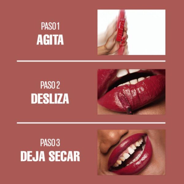 Labial Líquido Vinyl Ink Acabado Brillante Tono 40 Witty MAYBELLINE L´ORÉAL - Imagen 20
