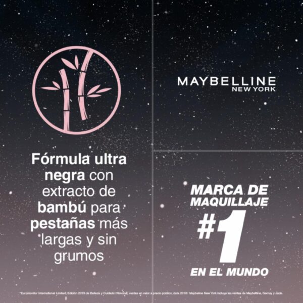 Máscara De Pestañas Lash Sensational Sky High Noir Cosmic Black A Prueba De Agua MAYBELLINE L´ORÉAL 7.2 Ml - Imagen 6