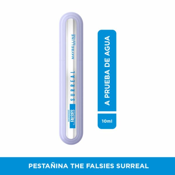 Máscara De Pestañas The Falsies Surreal Black A Prueba De Agua MAYBELLINE L´ORÉAL 10 Ml