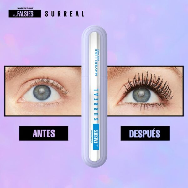 Máscara De Pestañas The Falsies Surreal Black A Prueba De Agua MAYBELLINE L´ORÉAL 10 Ml - Imagen 4