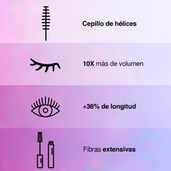 Máscara De Pestañas The Falsies Surreal Black Lavable MAYBELLINE L´ORÉAL 10 Ml - Imagen 5
