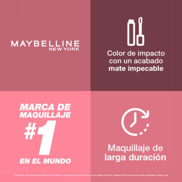 Labial Líquido Super Stay Matte Ink Tono Dreamer MAYBELLINE L´ORÉAL - Imagen 24