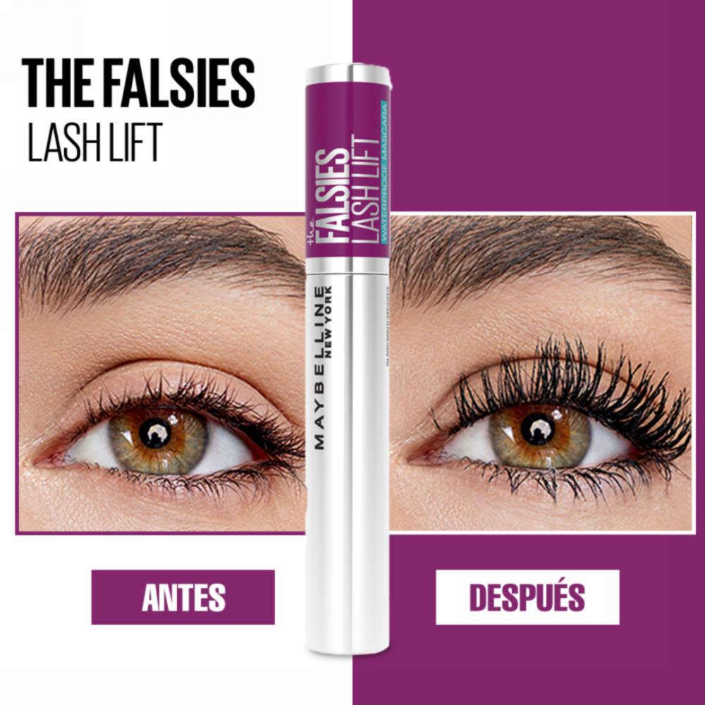 Máscara De Pestañas The Falsies Lash Lift Black A Prueba De Agua MAYBELLINE NEW YORK 10 Ml - Imagen 5
