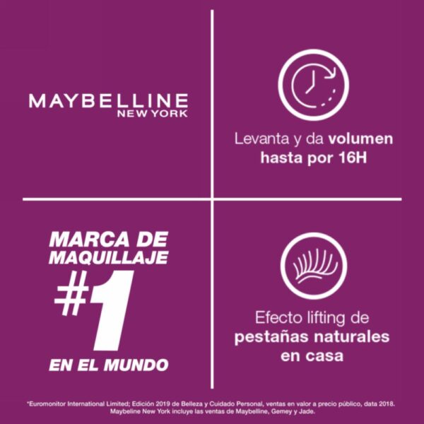 Máscara De Pestañas The Falsies Lash Lift Black A Prueba De Agua MAYBELLINE L´ORÉAL 10 Ml - Imagen 7