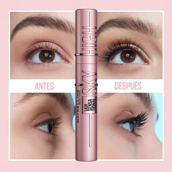 Máscara De Pestañas Lash Sensational Sky High Black Lavable MAYBELLINE L´ORÉAL 7.2 Ml - Imagen 4