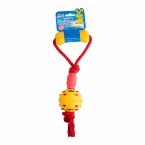 Juguete Cuerda Con Pelota SOLEIL TRADING Para Perro