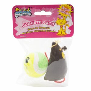 Juguete Ratón Y Pelota SOLEIL TRADING Para Gato