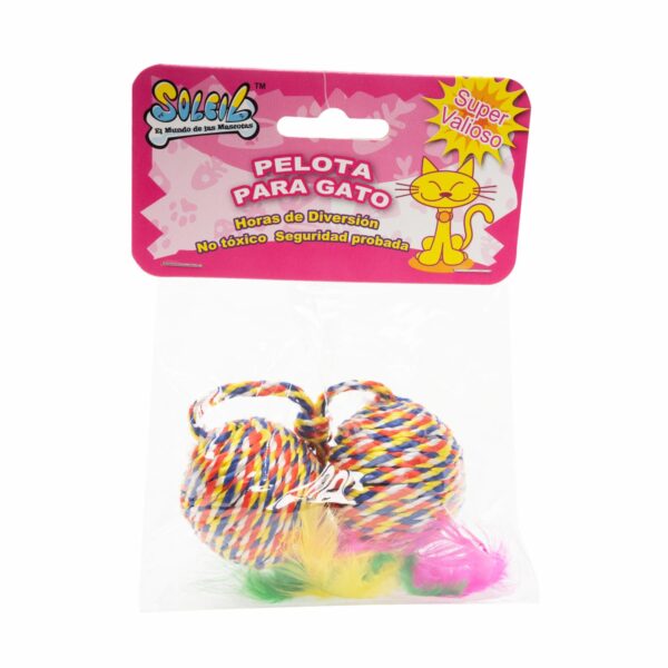 Juguete Pelota De Soga SOLEIL TRADING Para Gato