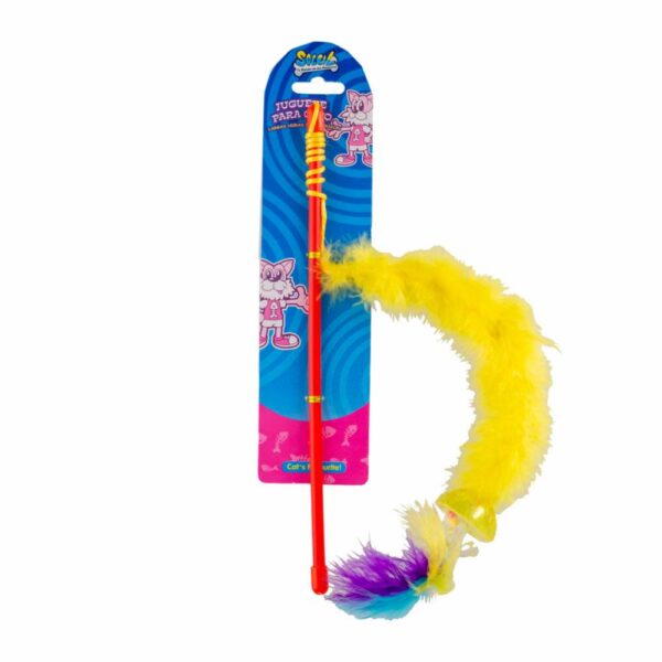 Juguete Pluma Con Bola SOLEIL TRADING Para Gato