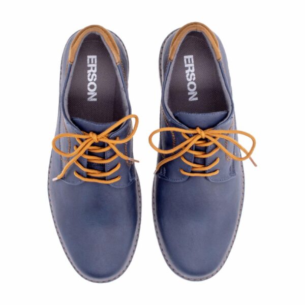 Zapato Casual Cordón Azul Con Miel ERSON - Imagen 9