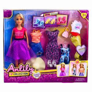 Set De Juego Muñeca Fashionista ANLILY Incluye Accesorios