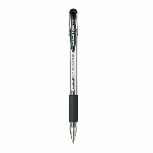 Bolígrafo Roller Signo Dx Ultrafine Soft Grip Negro UNIBALL 0.38
