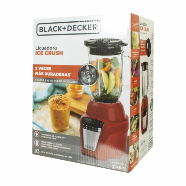 Licuadora 700W BL0876-1RDLA BLACK & DECKER 8 Velocidades - Imagen 4