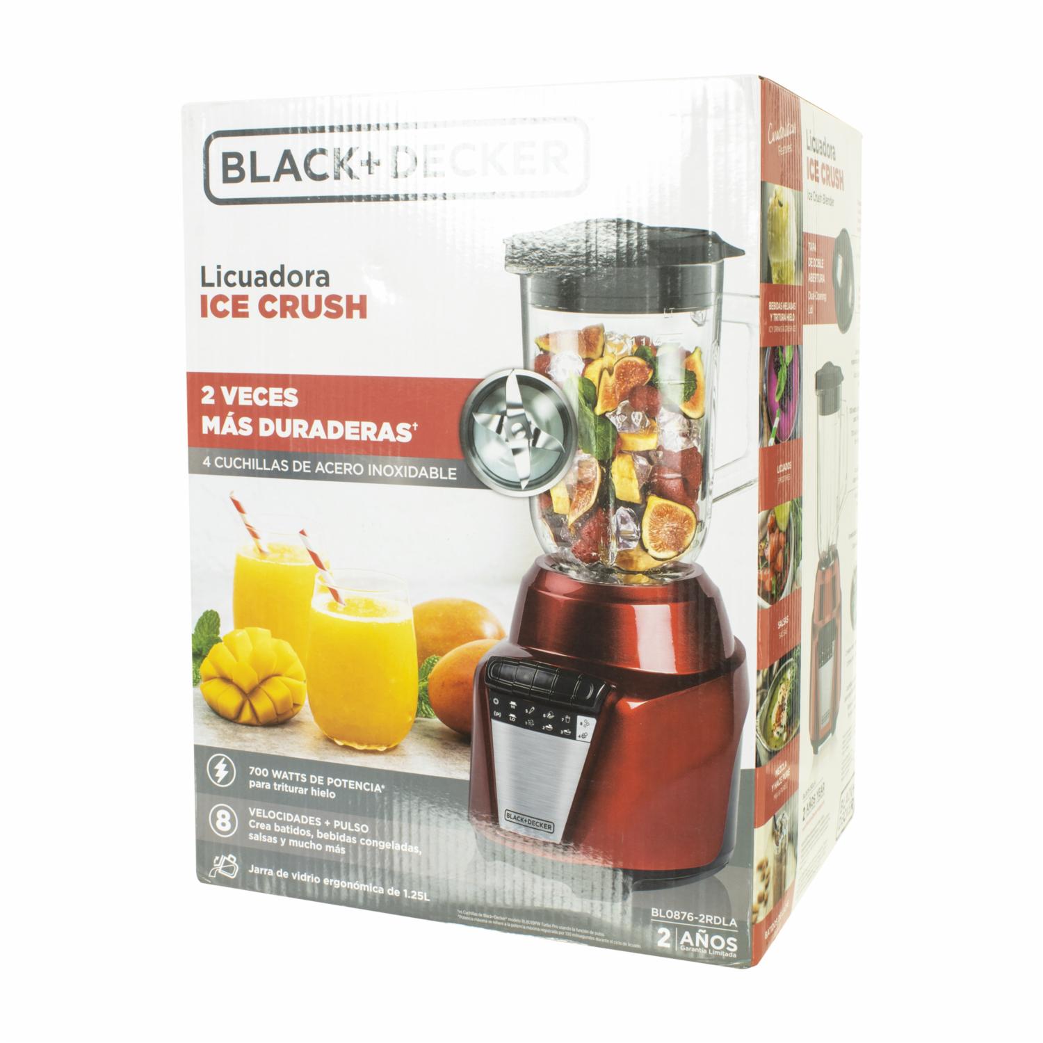 Licuadora Vaso De Vidrio BL0876-2RDLA BLACK & DECKER 8 Velocidades - Imagen 3