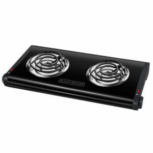 Hornilla Eléctrica Doble Negra BLACK & DECKER 2 Quemadores