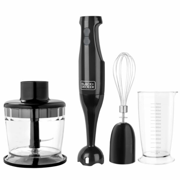 Batidora Eléctrica De Inmersión 3 En 1 Mezcla, Bate Y Tritura BLACK & DECKER 200 watts
