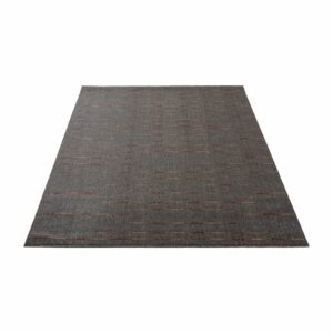 Alfombra De Área Diseño Lanit Gris Oscuro NIKOTEX 160 Cm X 230 Cm