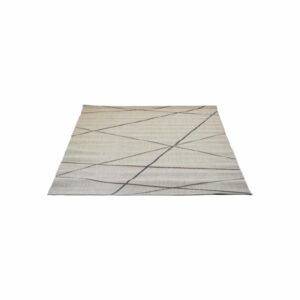 Alfombra Motivo Mundo Rayas Colores Biege THREE CARPENTS 160 x 230 Cm