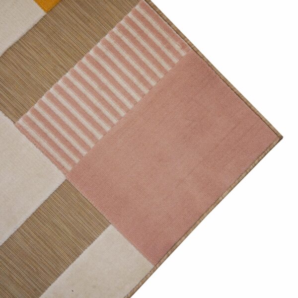 Alfombra Cuadros Rosa Con Amarillo BALTA 170 X 120 Cm - Imagen 2