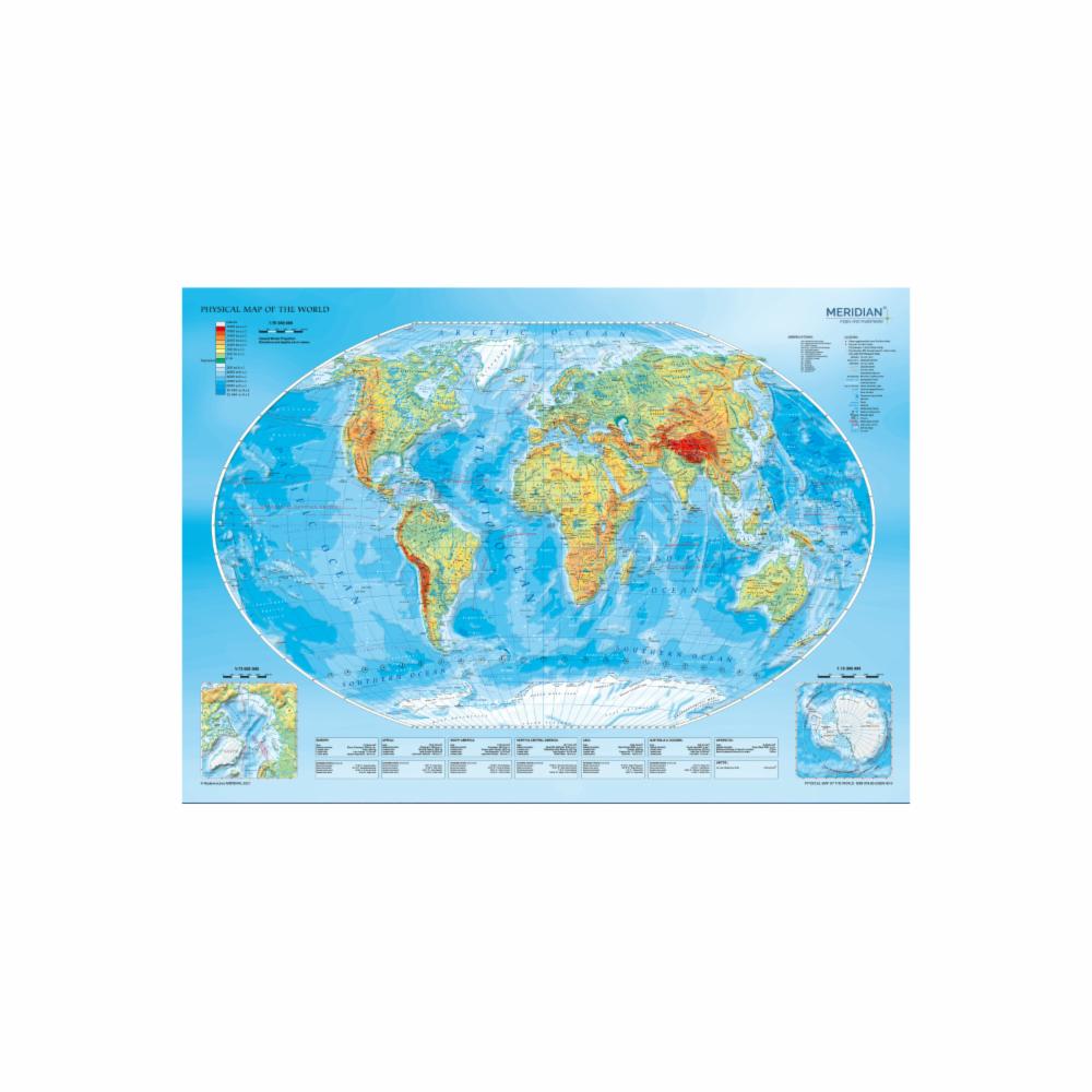 Rompecabezas Mapa Físco Del Mundo TREFL 1000 Piezas - Imagen 2