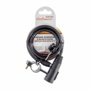 Candado Para Bicicleta Negro Con Llave CARCOMMERCE 8 Mm X 150 Cm