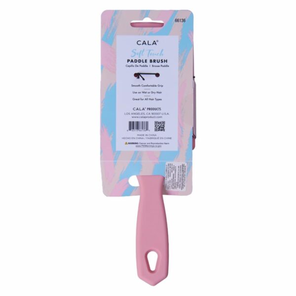 Cepillo De Cabello Caja Soft Touch Paddle Brush Pink CALA 1 U - Imagen 2