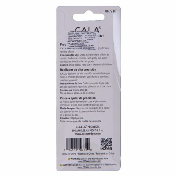 Pinza De Precisión Para Cejas CALA Unidad - Imagen 2