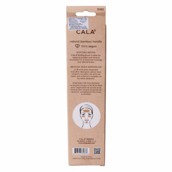 Brocha Para Maquillaje Bamboo Buffing Brush CALA 1 U - Imagen 3