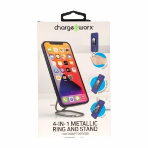 Soporte Para Celular Anillo Giratorio CHARGE WORX 4 En 1