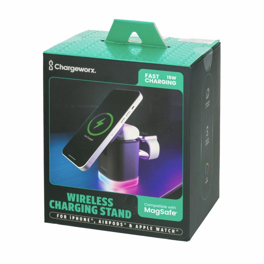 Estación De Carga Magsafe 3 En 1 CX5329BK CHARGE WORX 15 W - Imagen 4