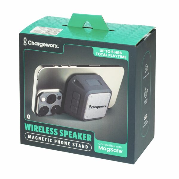 Parlante Soporte Para Celular CX5342 CHARGE WORX Negro