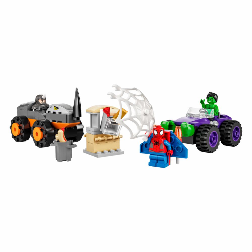 Bloques De Armar Camiones De Combate Hulk vs Rhino LEGO SPIDEY 110 Piezas - Imagen 2