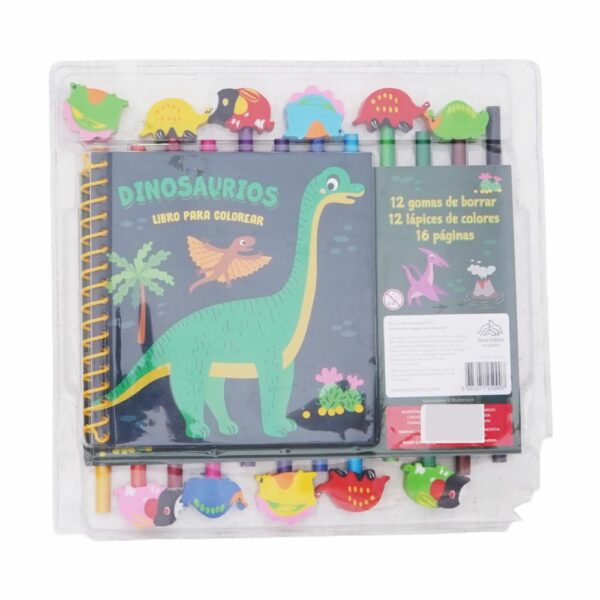 Libro Para Colorear Dinosaurios NOVEDAD 16 Páginas