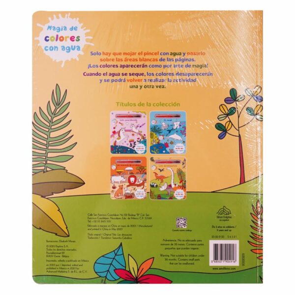 Libro Los Dinosaurios Magia De Los Colores SILVER DOLPHIN 25 Páginas - Imagen 2