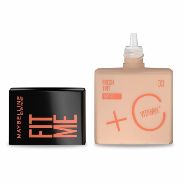 Base De Maquillaje Líquida Fit Me Fresh Tint Con Vitamina C Fps 50 Tono 07 As MAYBELLINE L´ORÉAL - Imagen 16