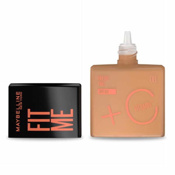 Base De Maquillaje Líquida Fit Me Fresh Tint Con Vitamina C Fps 50 Tono 07 As MAYBELLINE L´ORÉAL - Imagen 12