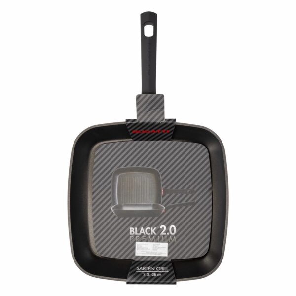 Sartén De Inducción Grill Negro 2,5 Litros BUGATTI 28 Cm - Imagen 4