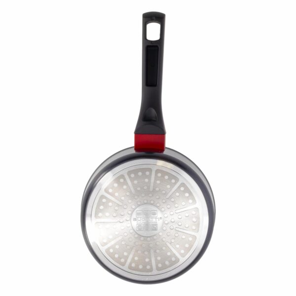 Cacerola De Inducción Con Tapa De Vidrio Negro 1,3 Litros BUGATTI 16 Cm - Imagen 2