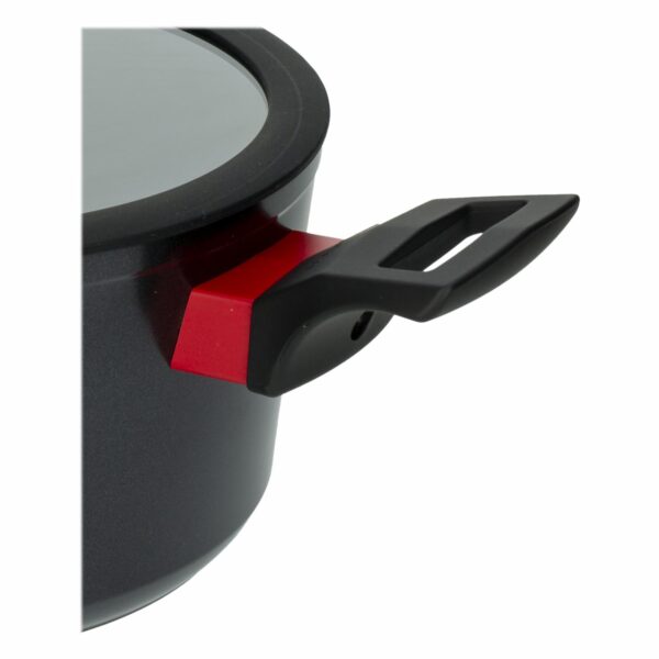Olla De Inducción Con Tapa De Vidrio Negro 3,6 Litros BUGATTI 22 Cm - Imagen 3