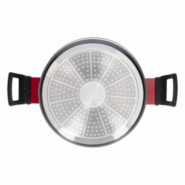 Olla De Inducción Con Tapa De Vidrio Negro 6,9 Litros BUGATTI 26 Cm - Imagen 2