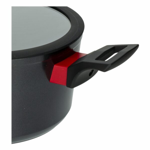 Olla De Inducción Con Tapa De Vidrio Negro 6,9 Litros BUGATTI 26 Cm - Imagen 3