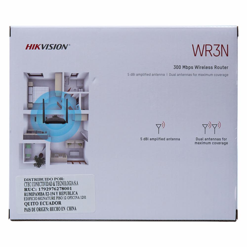 Router DS-3WR3N 2 Antenas Wifi 4 HIKVISION 300 Mbs - Imagen 4