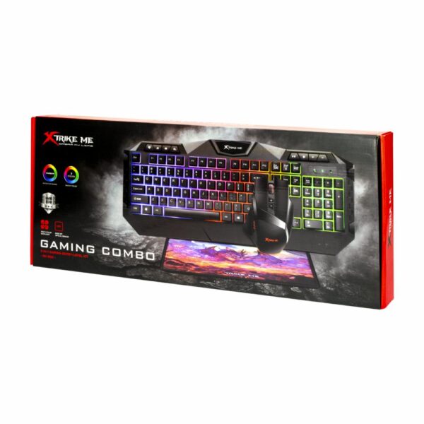 Teclado Mouse Y Alfombrilla Gamming MK900SP XTRIKE ME Con Cable - Imagen 3