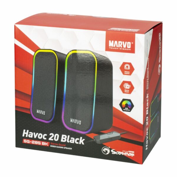 Parlante Havoc 20 SG-285 RGB MARVO - Imagen 3