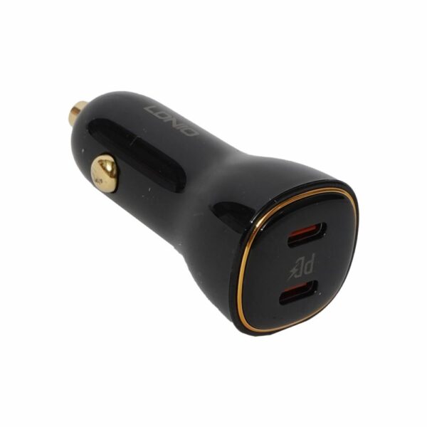 Cargador Para Auto C104 Dual USB-C LDNIO 60W - Imagen 2